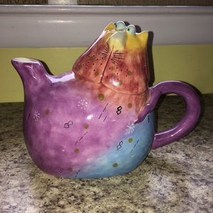 Studio DesignWorks Whimsical Cat Teapot Never used